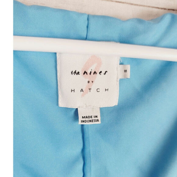 The Nines by Hatch Sleeveless Crepe Maternity Dress Blue Floral Print, sz Small - Picture 5 of 14